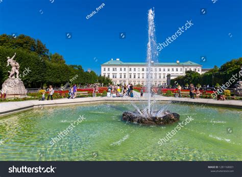 Pegasus Fountain Mirabell Gardens Mirabell Castle Stock Photo