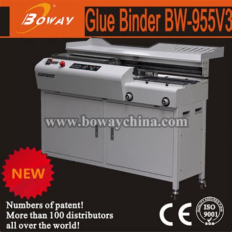 Boway Mm Auto Side Glue Hot Melt Perfect Book Binding Machine Glue Binding Machine And