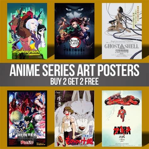 classic anime posters wall art manga animation  poster prints