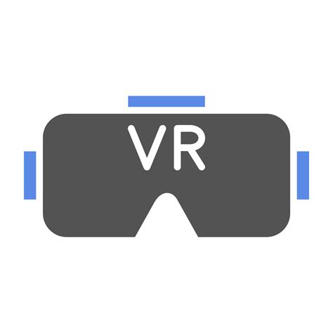 Vr Headset Vector Icon Style Vector Art At Vecteezy