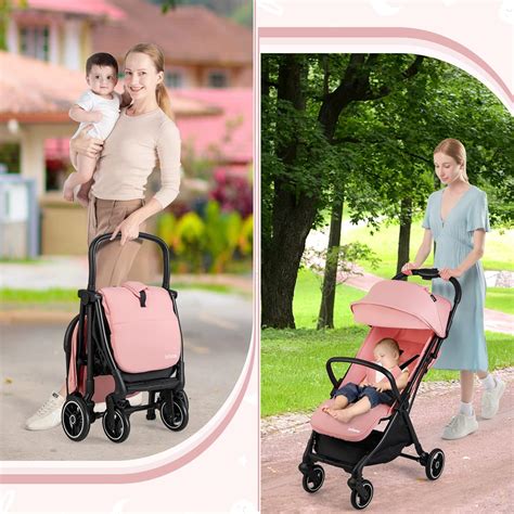 Buy Infans Lightweight Baby Stroller One Hand Gravity Fold Compact