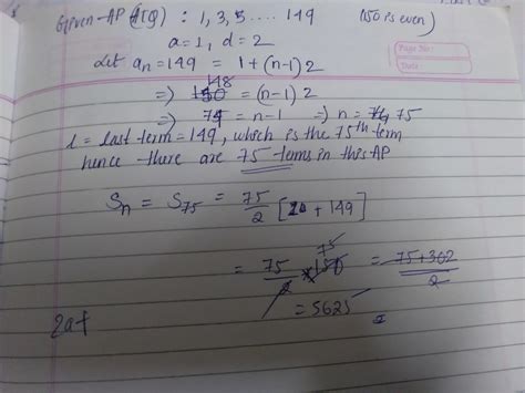 Find The Sum Of The Odd Numbers From To