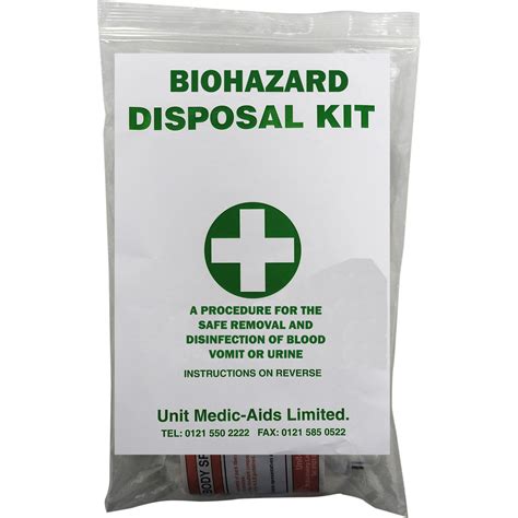 Qualicare Biohazard Emergency Body Fluid Blood Spill Clean Up Kit 5