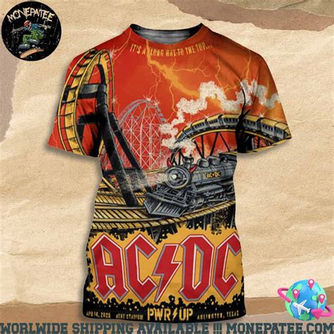 Acdc Pwr Up Tour 2025 Arlington Texas On April 14 2025 All Over Print