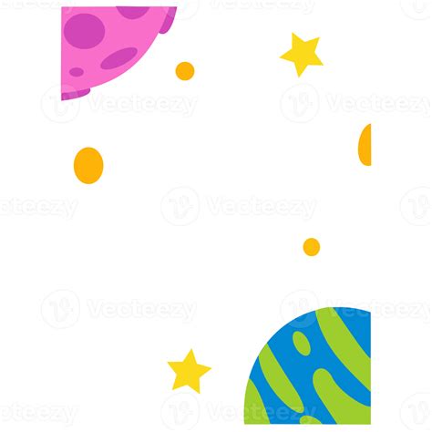 Cute Space Illustration For Kids Theme Design Element 14012126 Png