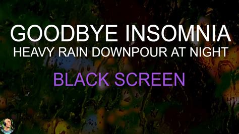 Heavy Rain Downpour BLACK SCREEN Rain Sounds For Sleeping Rain NO