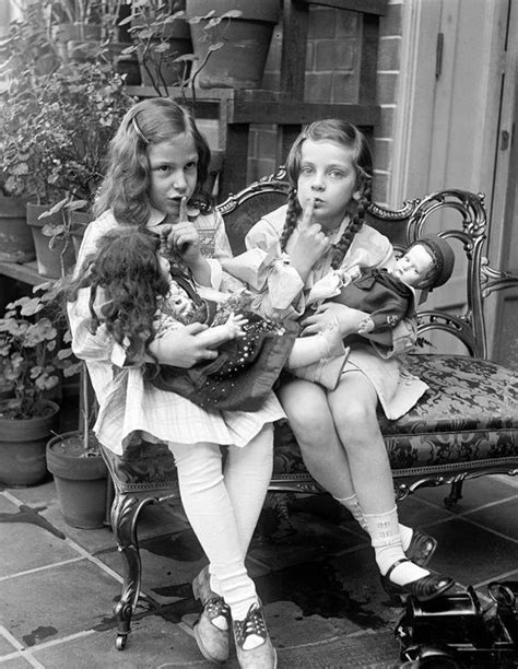 1909 1923 Two Young Girls Playing With Dolls Vintage Etsy