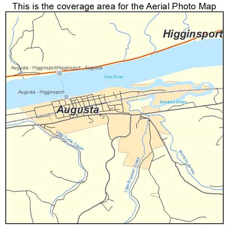 Aerial Photography Map of Augusta, KY Kentucky