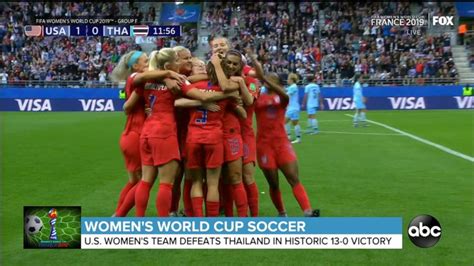 Video Us Women Make World Cup History Abc News