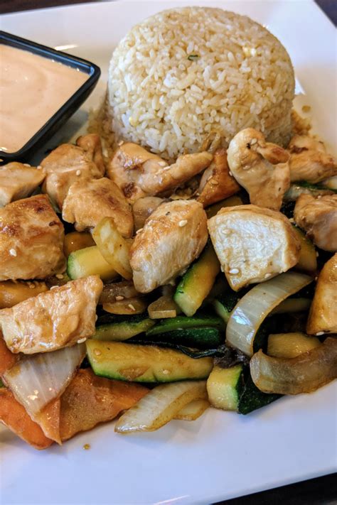 Hibachi Chicken And Vegetables Recipe Japanese Steakhouse Cuisine