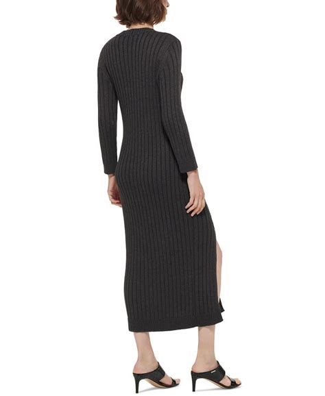 Calvin Klein Ribbed Knit Midi Sweater Dress And Reviews Dresses Women