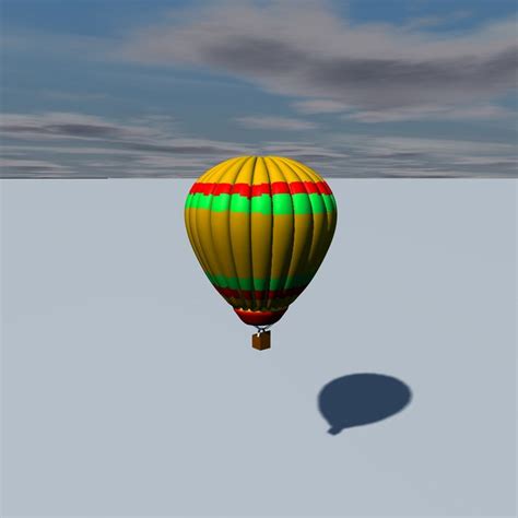 Hot Air Balloon 3D Model 5 Obj 3ds C4d Free3D