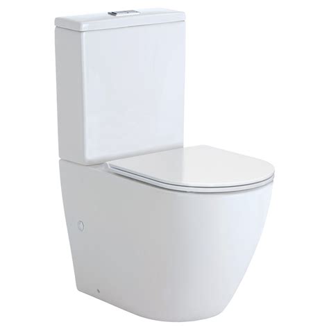 Fienza KOKO RIMLESS Back To Wall Toilet Suite With Slim Seat