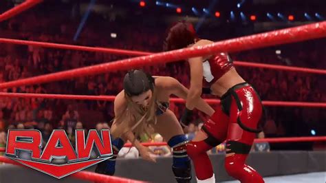 Wwe 2k22 Raw Bayley Vs Britt Baker Universal Womens Title YouTube