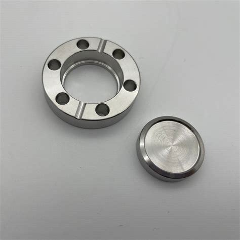 Uhv System Stainless Steel Cf Bored Flange Vacuum Fitting Rotatable Blank Flange Blank Flange