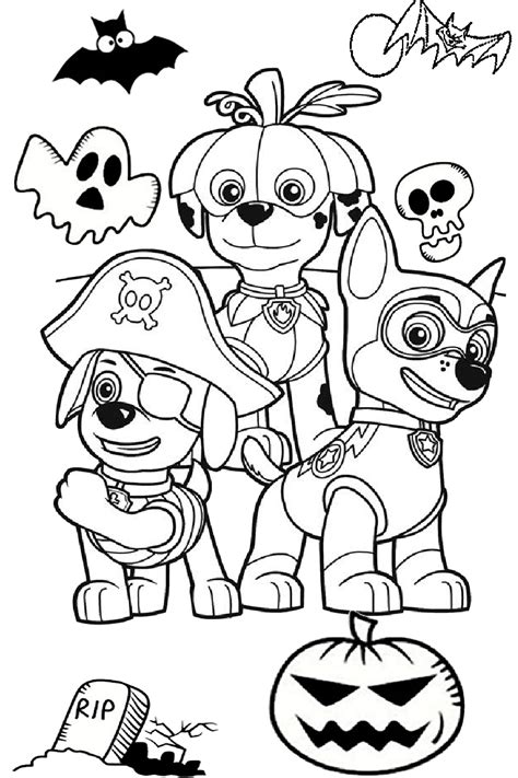 Paw Patrol Halloween Coloring Pages - Best Coloring Pages For Kids