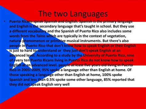 Rico Language Spoken