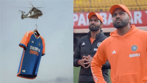 Adidas unveils India's jersey for T20 World Cup 2024, Rohit Sharma features in announcement ...