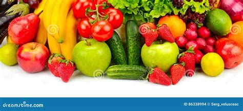 Frutas E Legumes Frescas Da Coleção Foto de Stock Imagem de pera