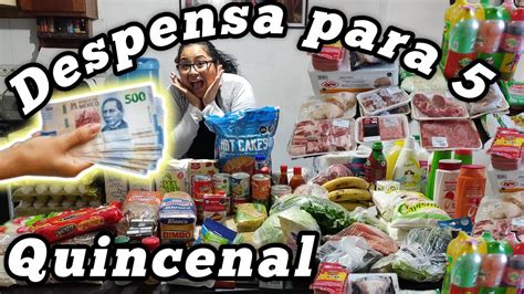 TAG DESPENSA QUINCENAL PARA 5 ESTO SE GASTA YouTube