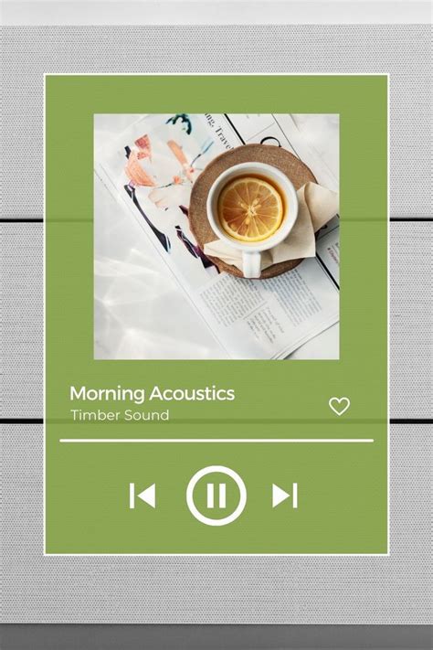 Spotify Playlist Morning Acoustics With Timber Sound Timber