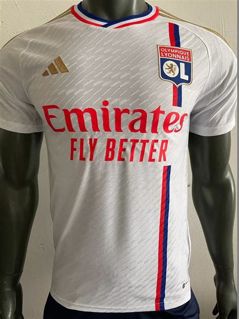 Olympique Lyonnais Home Jersey Mens Player Version Official