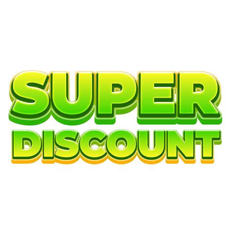 Super Discount 3D Marketing Label Text 11577849 PNG