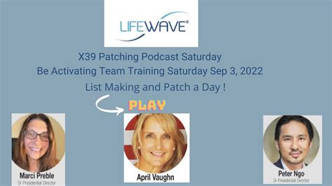 X39 Patching Podcast Saturday Be Activating Team Saturday Sep 3 2022