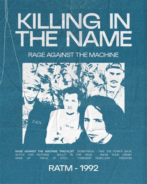 Rage Against The Machine Poster