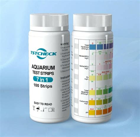 Acuario 7 En 1 Kit De Prueba De Tiras Reactivas Para El Agua Acuario