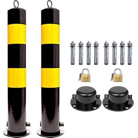 Buy Driveway And Sidewalk Safety Bollardyellow Steel Bollard Steel