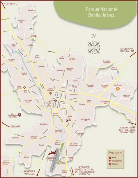 Oaxaca City Tourist Map Oaxaca City Tourist Map Maps Traveling