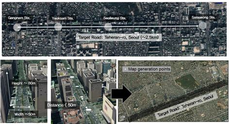 Multipath Dynamic Map Generation Points On Teheran Ro Seoul South