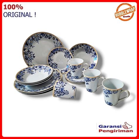 Jual Piring Makan Set Dinner Set Perlengkapan Makan Set 16 Pcs Vicenza