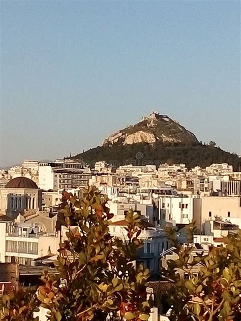 Athens and Lykavitos stock photo. Image of greek, landmark - 16524768