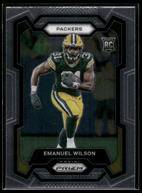 Panini Prizm Emanuel Wilson Rookie Card Green Bay Packers Rc