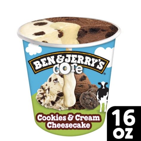 Ben And Jerrys Cookies And Cream Cheesecake Core Ice Cream 16 Oz Kroger