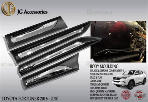 TOYOTA FORTUNER 2016 2017 2018 2019 2020 BODY SIDE MOULDING 2 TONE