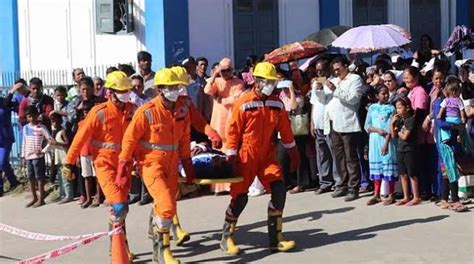 Itanagar Ndrf Team Conducts Mock Drill Relief And Rescue Operation