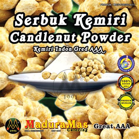 serbuk kemiri serbuk buah keras candlenut powder lazada