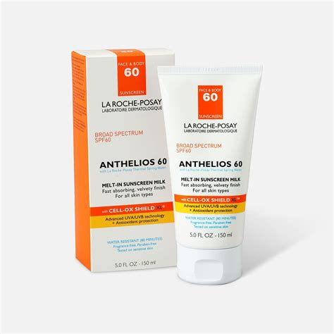 La Roche Posay Anthelios 60 Body And Face Sunscreen Melt In Milk Lotion