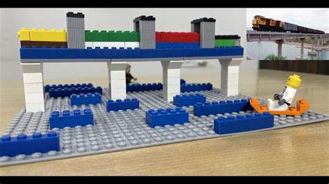 Goods Train thruh bridge Over River ||Lego bricks ||Bridge ||DFCCIL ...