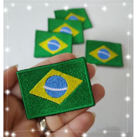 Patch Aplique Termocolante Bandeira Do Brasil Shopee Brasil