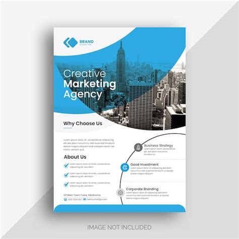 Un Folleto Para Una Empresa Llamada Agencia De Marketing Creativo