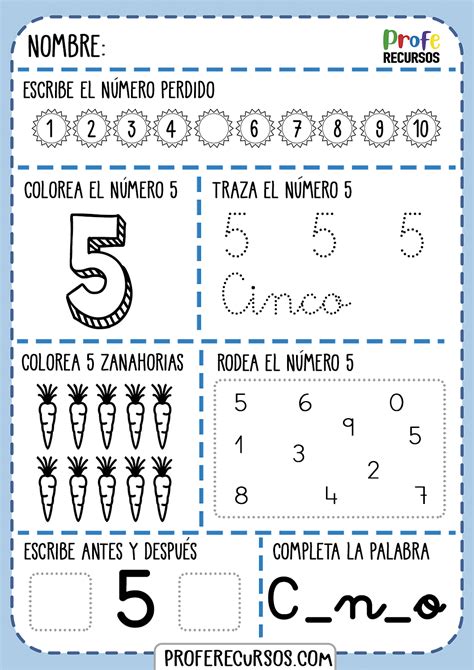 Lectoescritura Aprender Numeros