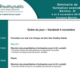 Modèle de programme de séminaire gratuit conseils pratiques Skills