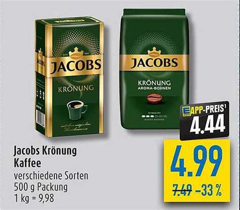 Jacobs Krönung Kaffee Angebot bei Diska 1Prospekte de