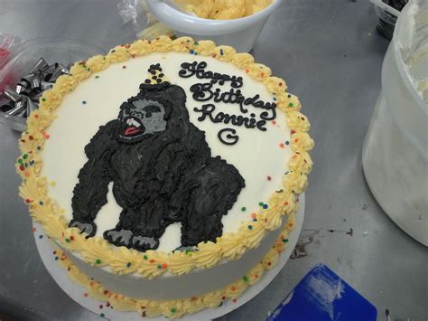 A Gorilla Birthday Cake Not Sure What Else To Say About This Hehe