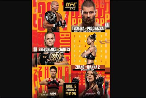 Ufc 275 Official Poster Features Two Title Bouts And An Anticipated Rematch