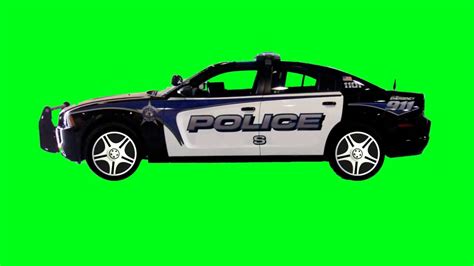 Police Car Green Screen Hd 720p Youtube